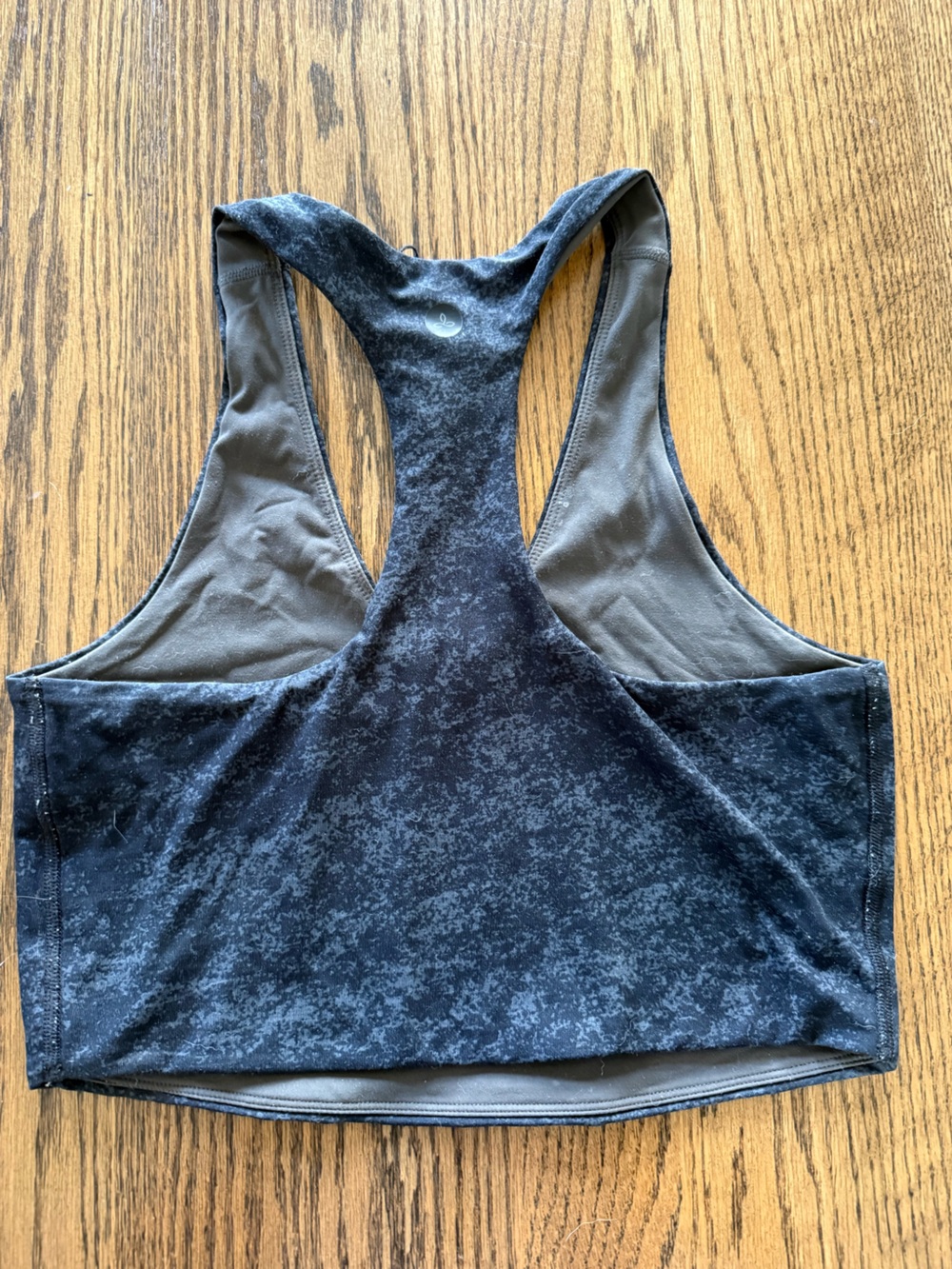 Athletic Racerback Tank - Black/Charcoal
